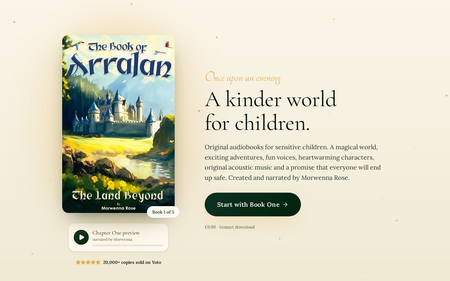 Website built for Arralan's Magical Stories