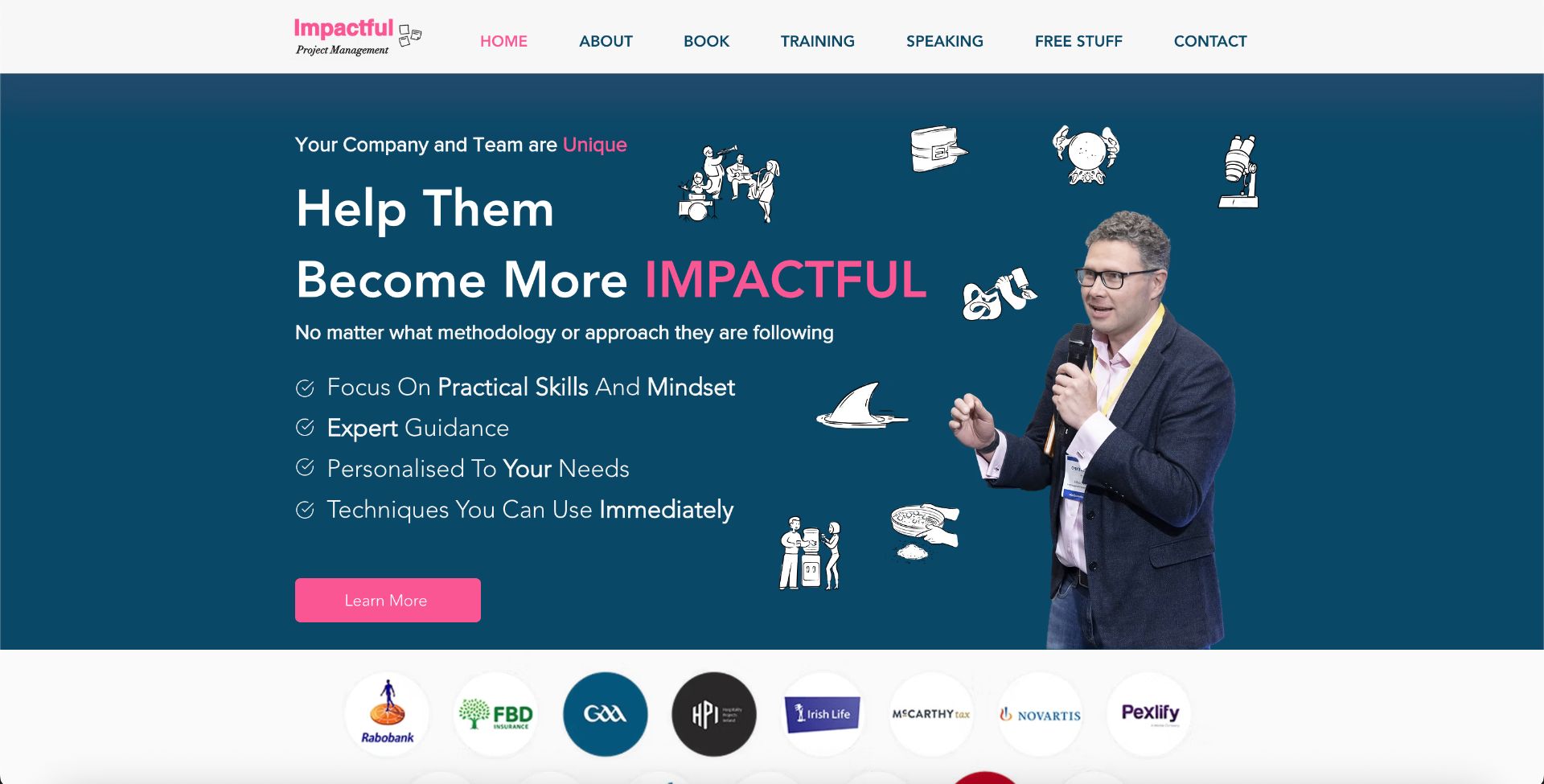 Impactful Project Management homepage ranked on Google by Agass Marketing Solutions